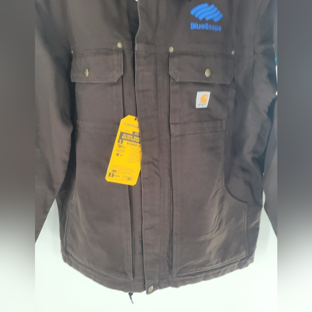 Carhartt Men's Full Swing Relaxed Fit Washed Duck Insulated Traditional Coat L - Picture 2 of 6